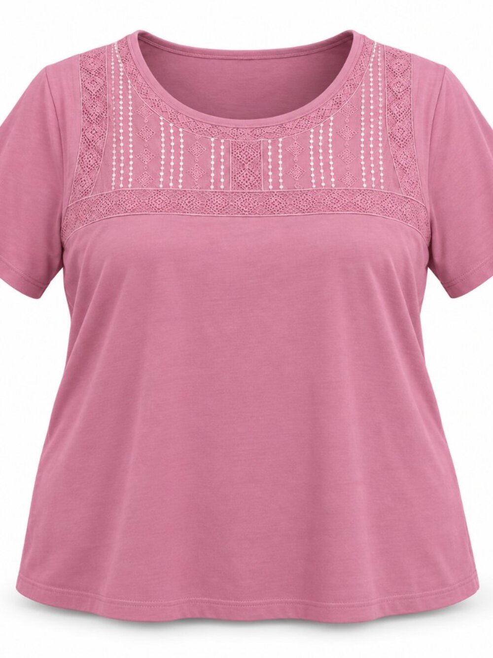 Shenanigans Pink Lace Embroidered Top Women’s 2XL NWOT